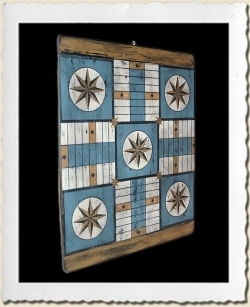 Reproduction Parcheesi Game Board Stencil