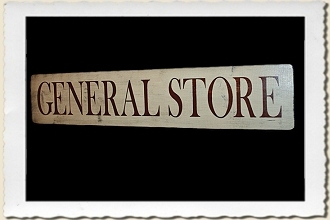 General Store Sign Stencil
