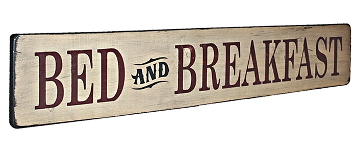 Bed & Breakfast Sign Stencil