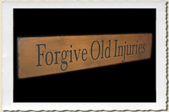 Forgive Old Injuries Sign Stencil by Primitive Designs Stencil Co.