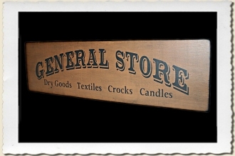 Fancy General Store Sign Stencil by Primitive Designs Stencil Co.