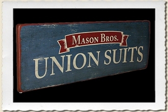 Mason Bros Sign Stencil by Primitive Designs Stencil Co.