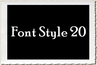 Font Style 20 Alphabet Stencil Set by Primitive Designs Stencil Co.