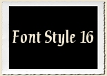 Font Style 16 Alphabet Set