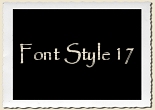 Font Style 17 Alphabet Set