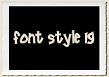Font Style 19 Alphabet Set