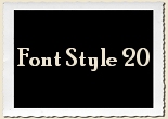 Font Style 20 Alphabet Set