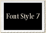 Font Style 7 Alphabet Set