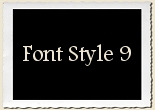Font Style 9 Alphabet Set
