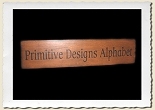 Primitive Designs Style Alphabet Set