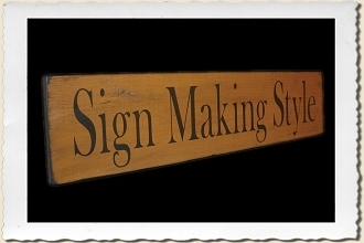 Sign Making Style Alphabet Stencil Set by Primitive Designs Stencil Co.