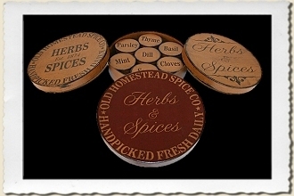 Old Homestead Spice Stencil Set