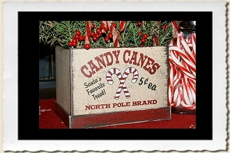 Candy Canes Stencil